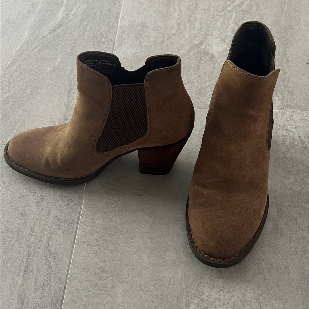 Brown Suede Ankle Boots